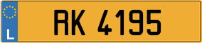 Trailer License Plate